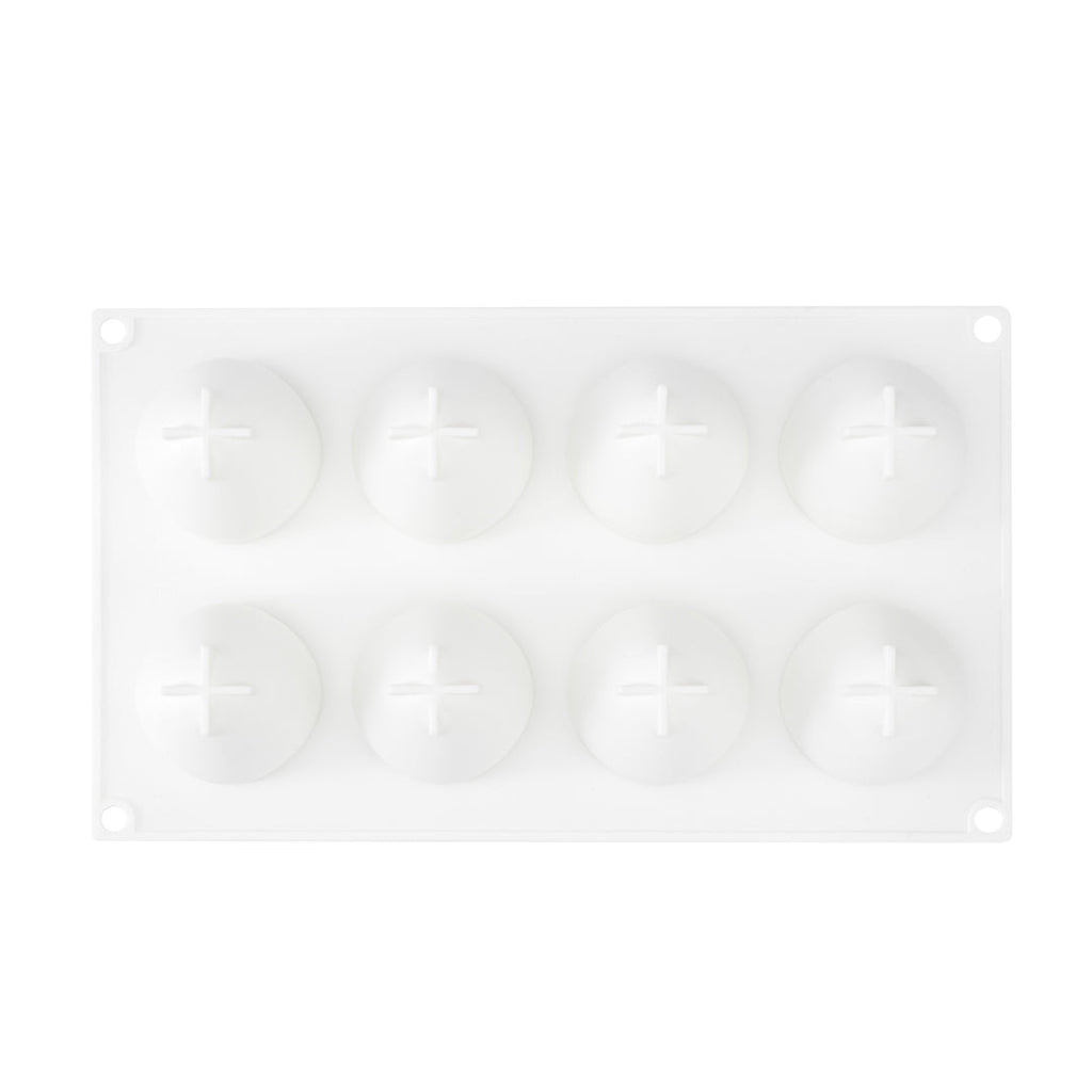 Pastry Tek Silicone Strawberry Baking Mold - 8-Compartment - 10 count box