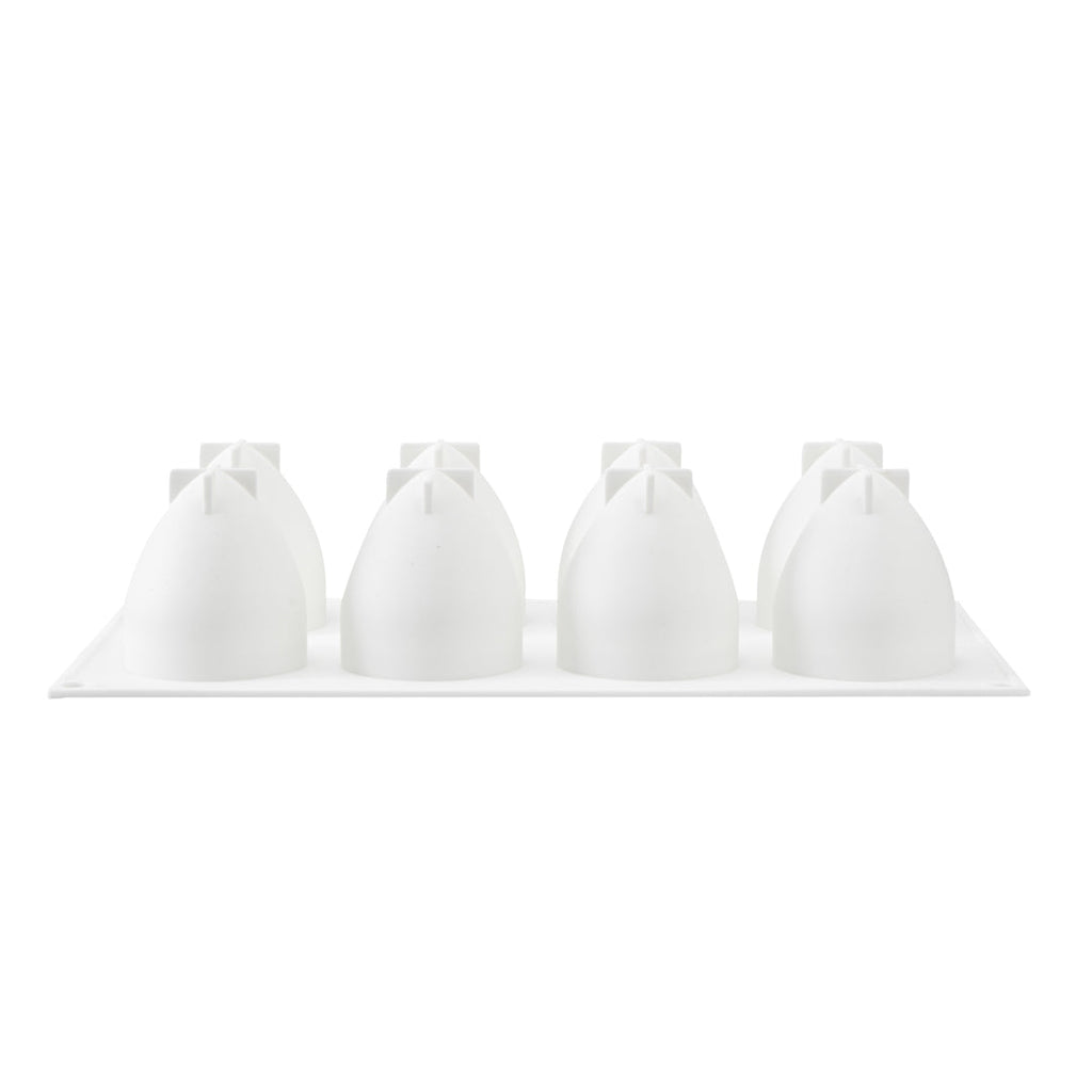 Pastry Tek Silicone Strawberry Baking Mold - 8-Compartment - 10 count box