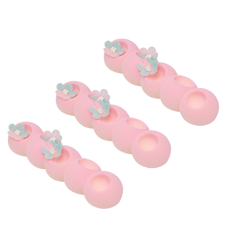 Pastry Tek Silicone Flower Strip Baking Mold - 6-Compartment - 10 count box