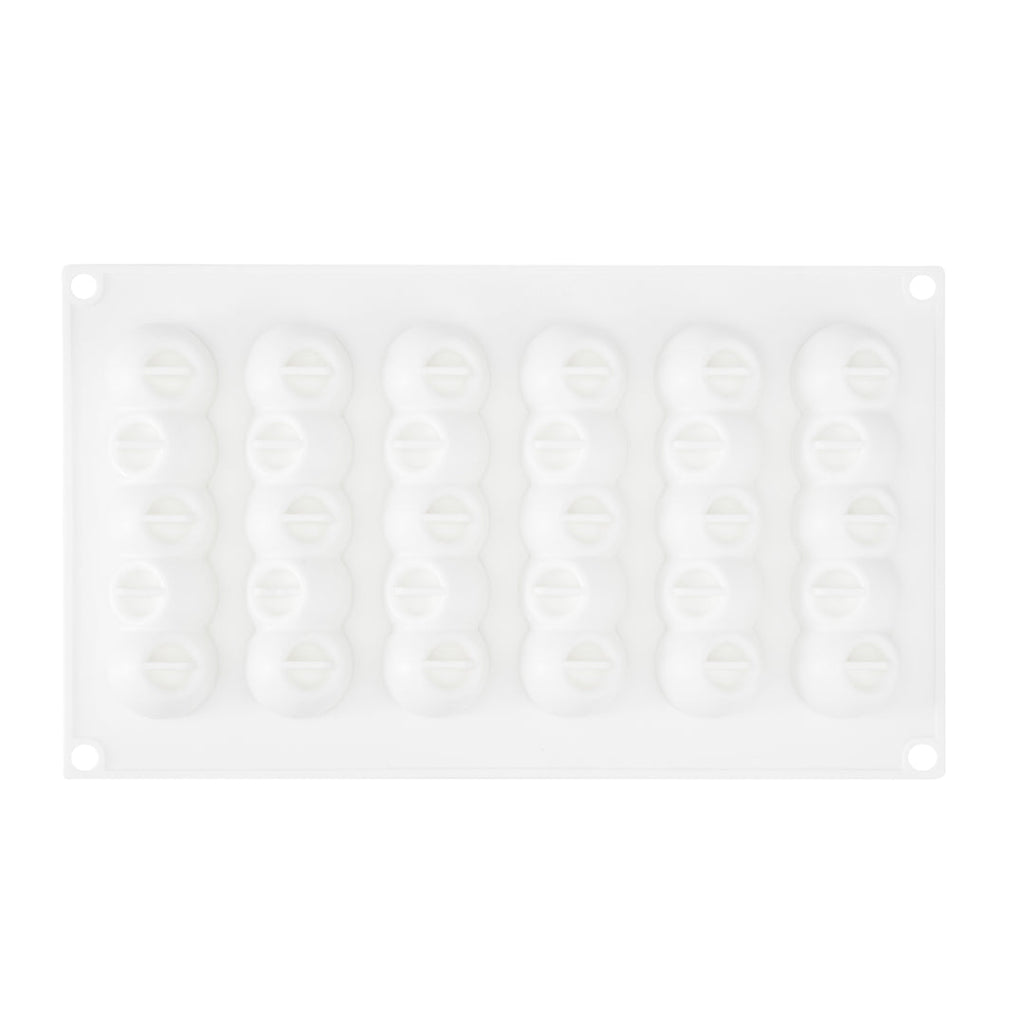 Pastry Tek Silicone Flower Strip Baking Mold - 6-Compartment - 10 count box