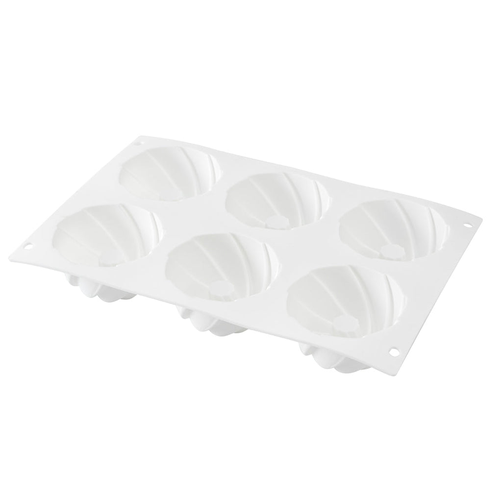 Pastry Tek Silicone Mini Bundt Cake Baking Mold - 6-Compartment - 10 count box