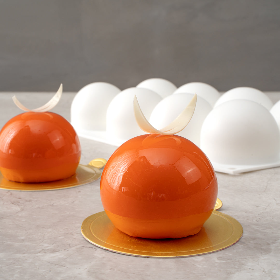 Pastry Tek Silicone Ball Baking Mold - 8-Compartment - 1 count box