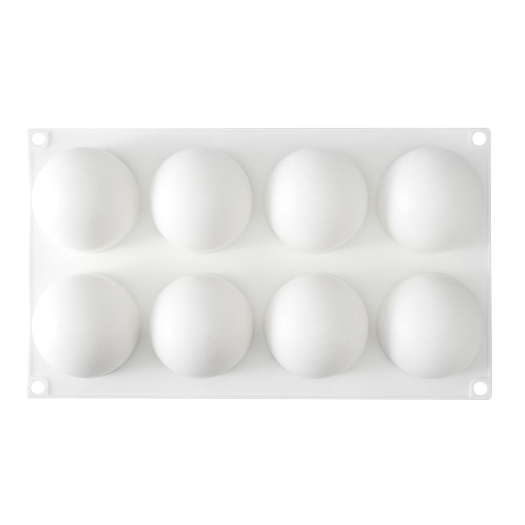 Pastry Tek Silicone Ball Baking Mold - 8-Compartment - 10 count box