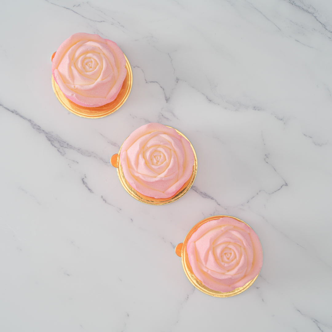 Pastry Tek Silicone Rose Baking Mold - 6-Compartment - 10 count box