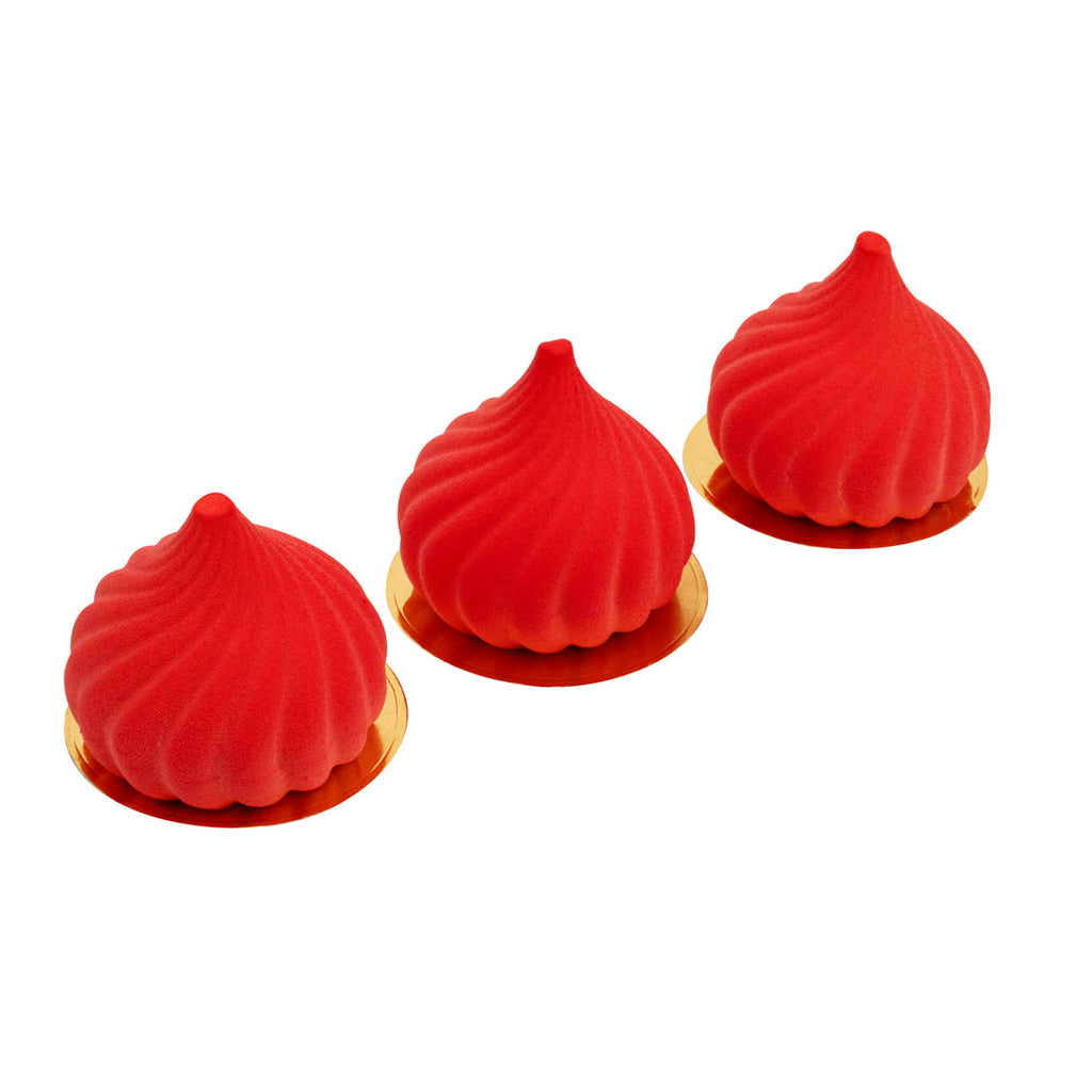 Pastry Tek Silicone Spiral Baking Mold - 6-Compartment - 1 count box