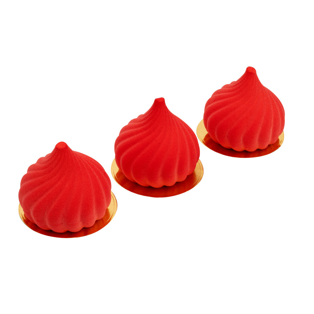Pastry Tek Silicone Spiral Baking Mold - 6-Compartment - 1 count box