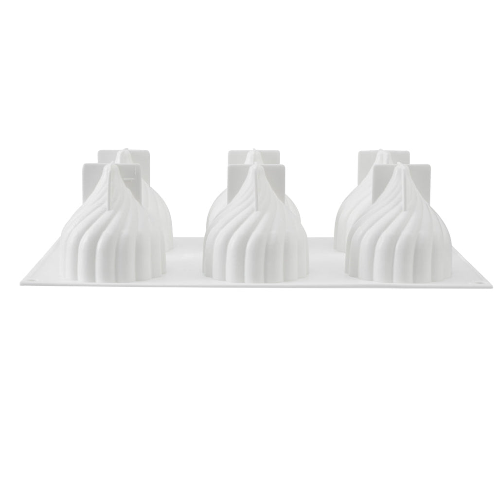 Pastry Tek Silicone Spiral Baking Mold - 6-Compartment - 10 count box