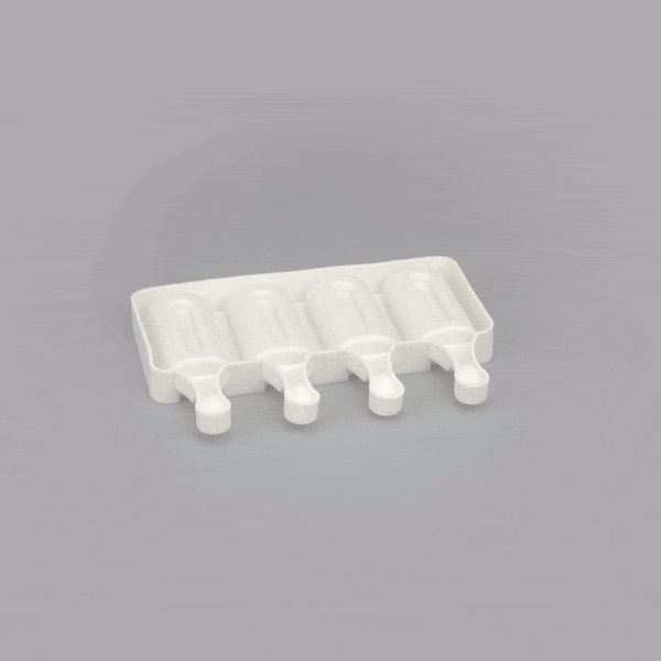 Pastry Tek Silicone Cylinder Popsicle Mold - 4-Compartment - 1 count box