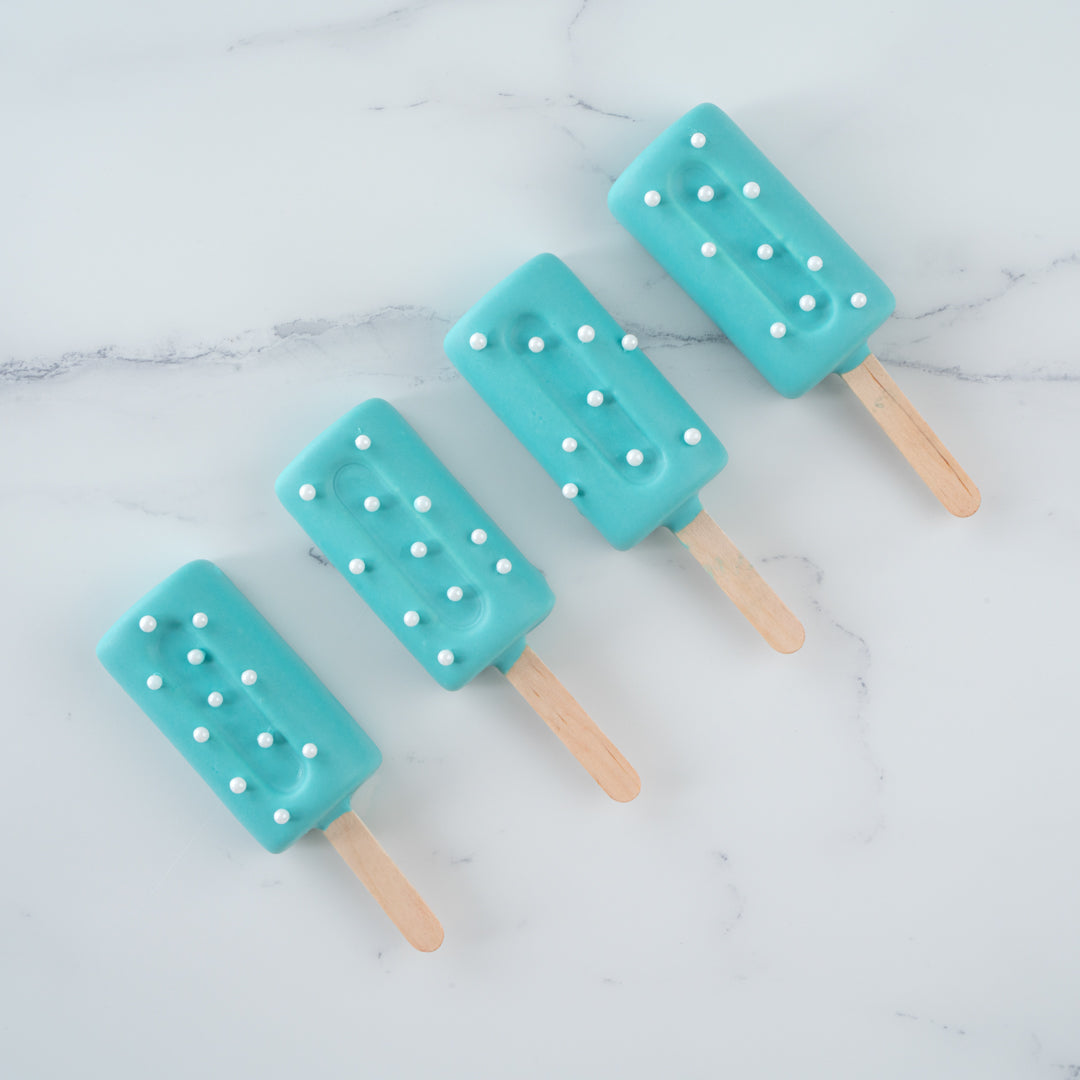 Pastry Tek Silicone Cylinder Popsicle Mold - 4-Compartment - 10 count box