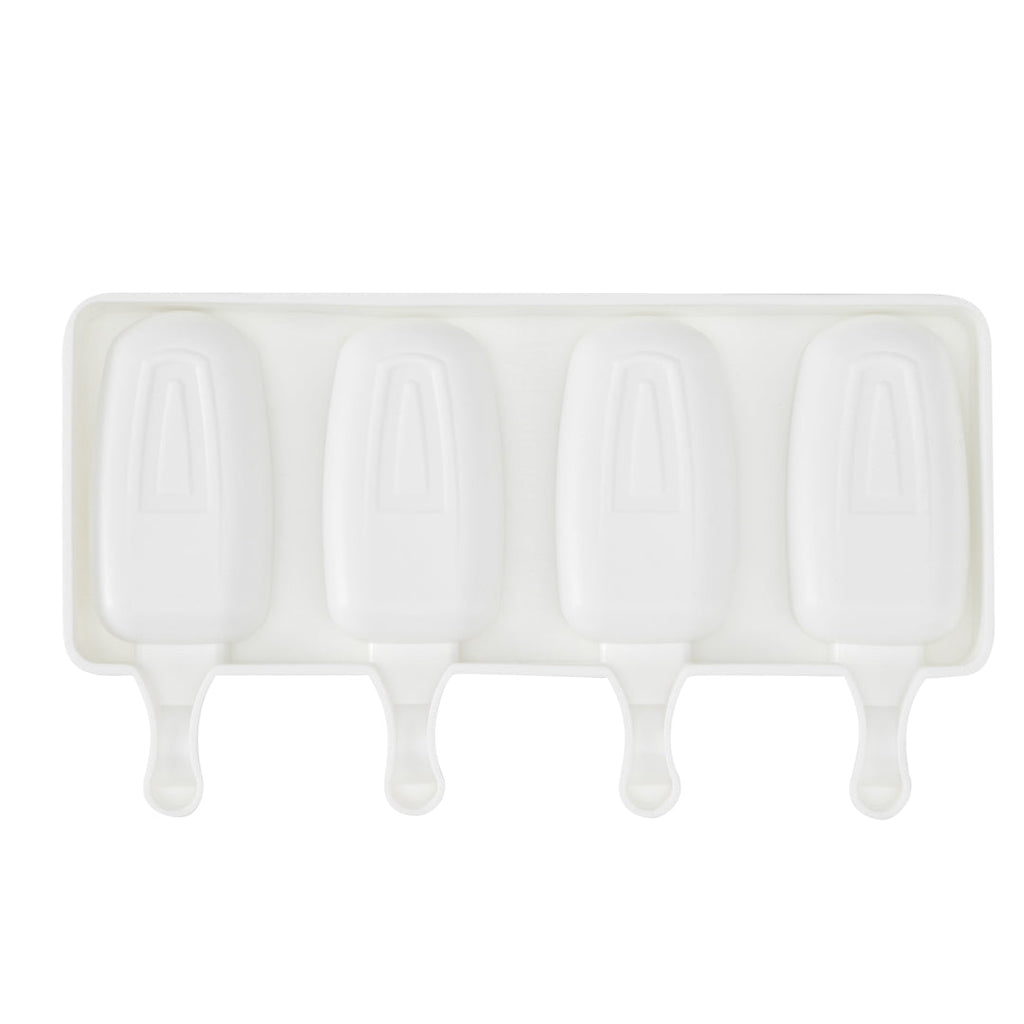 Pastry Tek Silicone Round Popsicle Mold - 4-Compartment - 10 count box