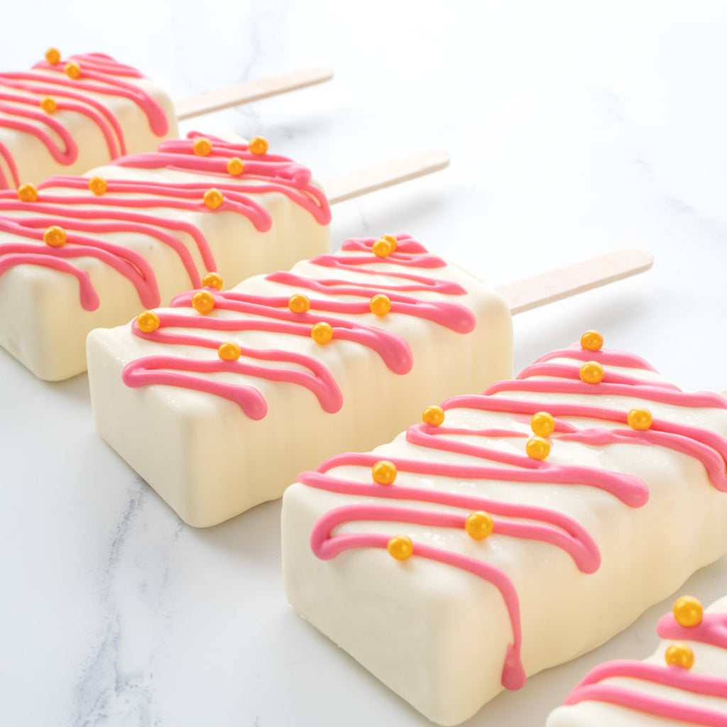 Pastry Tek Silicone Rectangle Popsicle Mold - 4-Compartment - 1 count box
