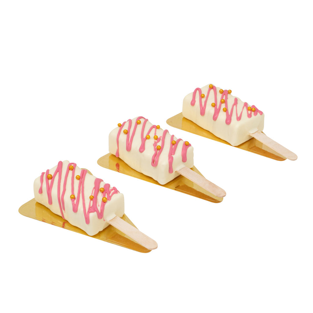 Pastry Tek Silicone Rectangle Popsicle Mold - 4-Compartment - 10 count box