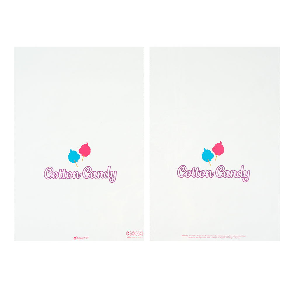 Bag Tek Clear Plastic Cotton Candy Bag - 12" x 18" - 100 count box