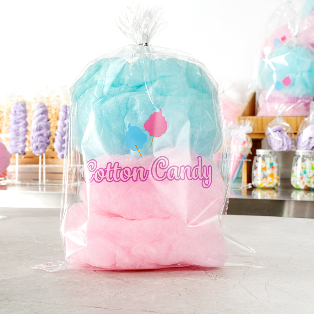 Bag Tek Clear Plastic Cotton Candy Bag - 12" x 18" - 100 count box