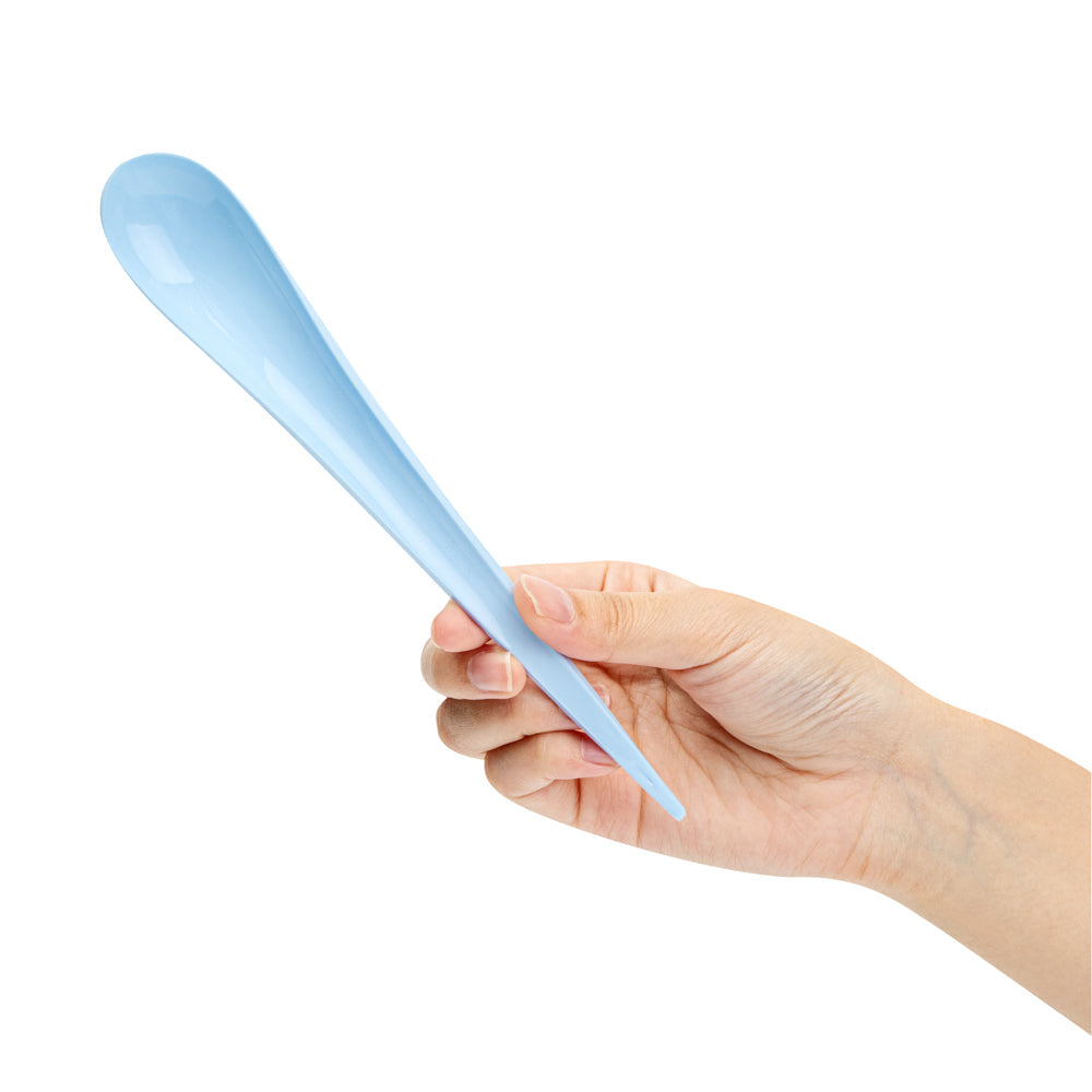 Chef 101 Blue Plastic Deco Party Spoon - 8" - 500 count box