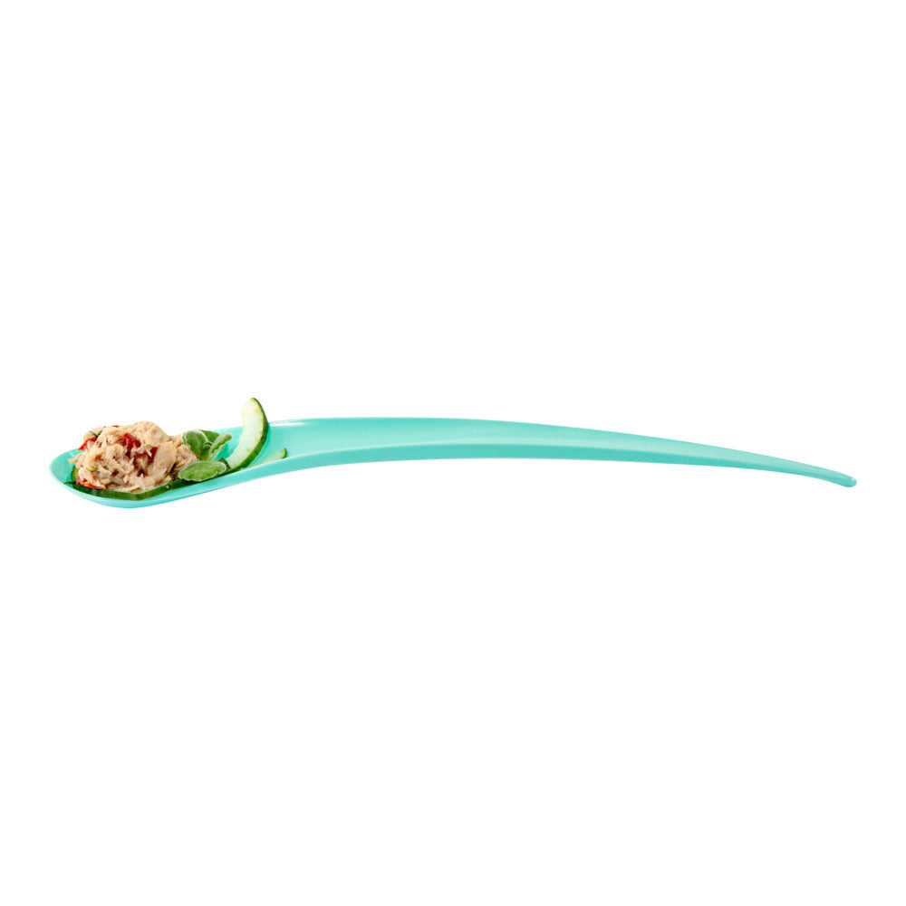 Chef 101 Teal Plastic Deco Party Spoon - 8" - 500 count box