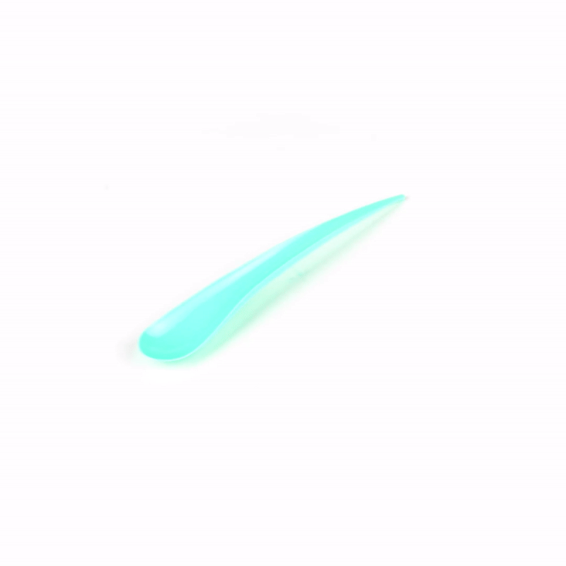 Chef 101 Teal Plastic Deco Party Spoon - 8" - 500 count box
