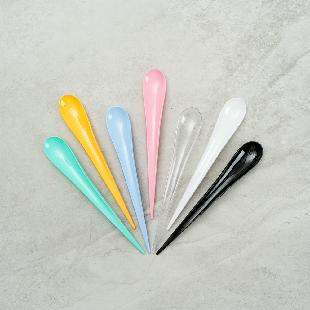 Chef 101 White Plastic Deco Party Spoon - 8" - 500 count box