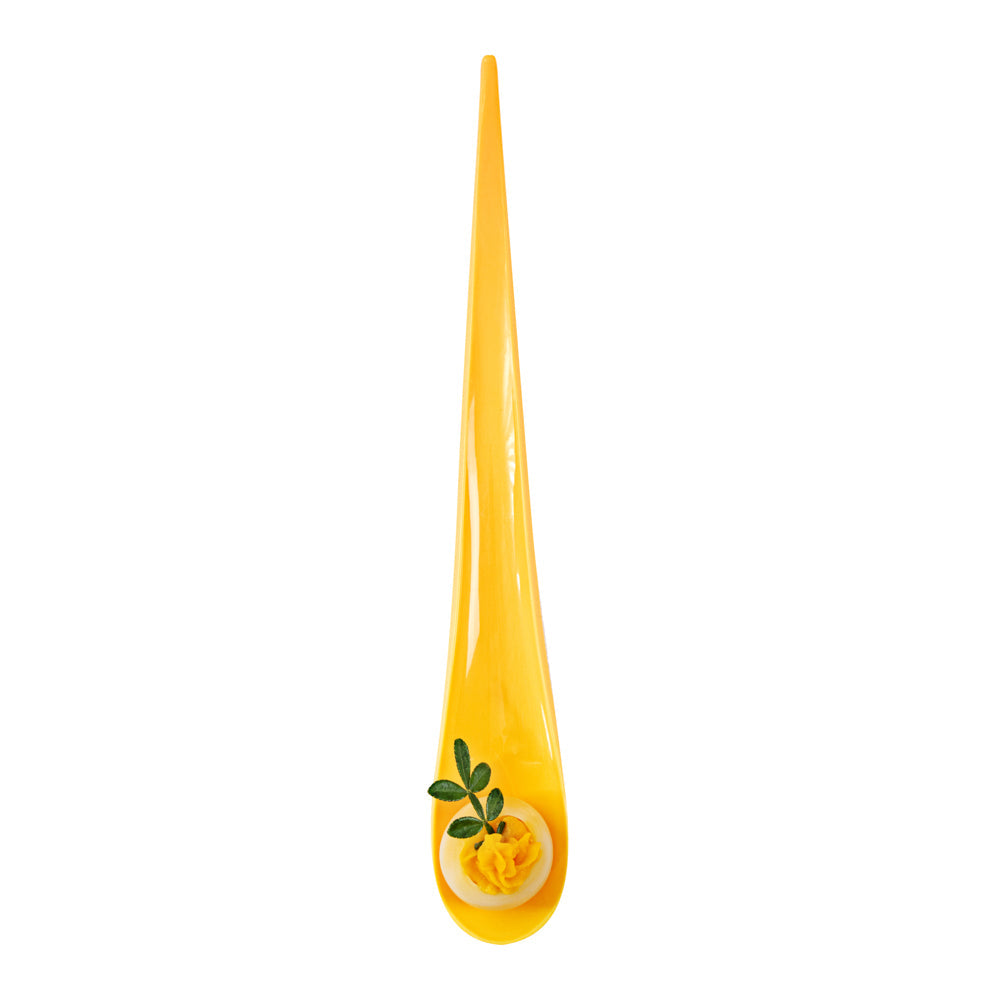 Chef 101 Yellow Plastic Deco Party Spoon - 8" - 500 count box