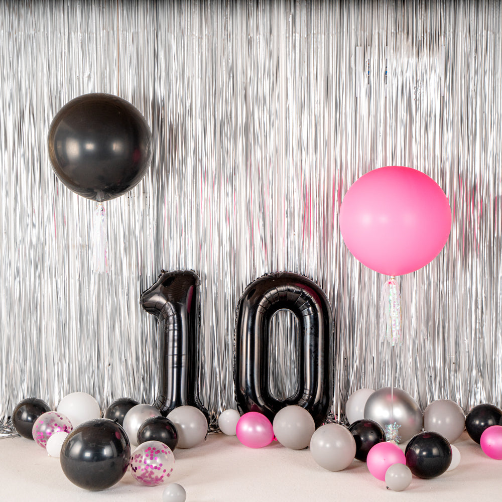 Balloonify Black Latex Balloon - 36" - 10 count box