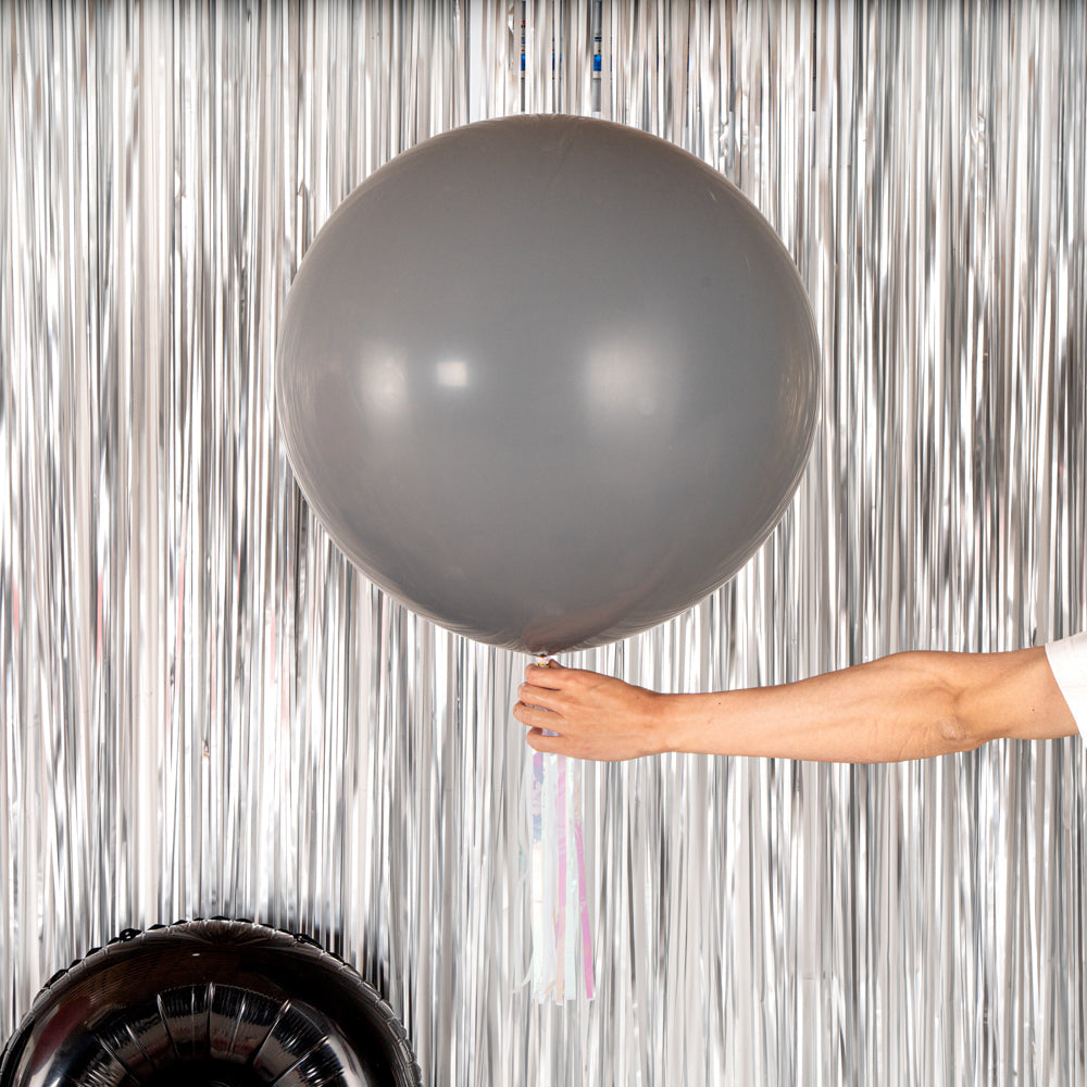 Balloonify Gray Latex Balloon - 36" - 10 count box