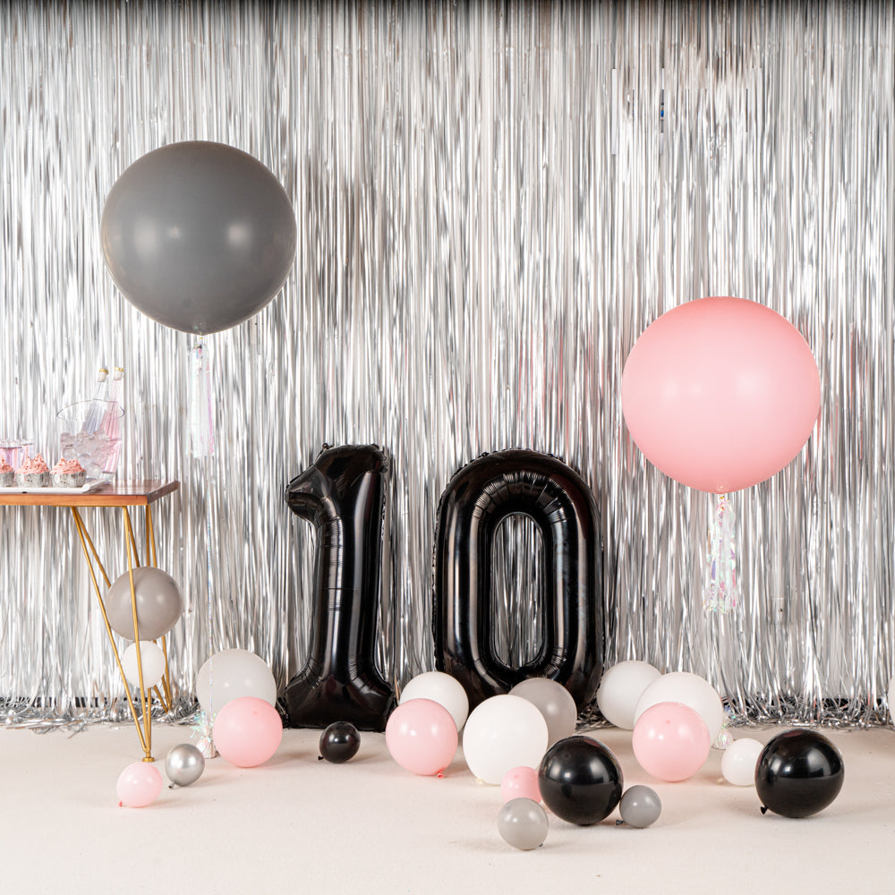 Balloonify Gray Latex Balloon - 36" - 10 count box