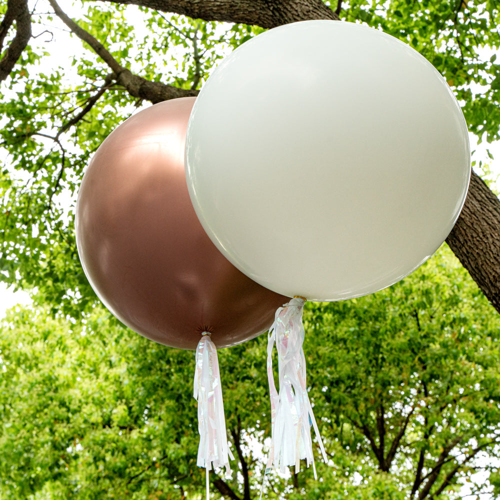 Balloonify Matte White Latex Balloon - 36" - 10 count box
