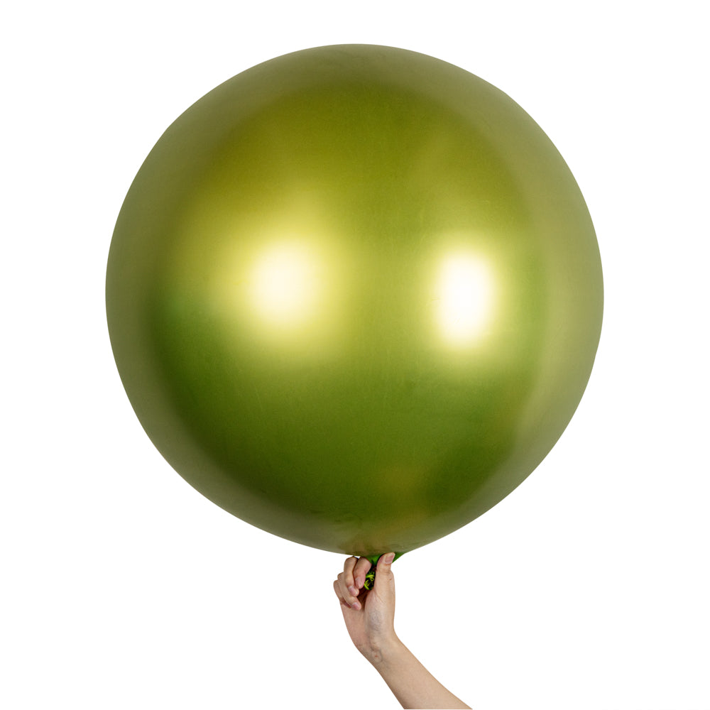 Balloonify Metallic Eco Green Latex Balloon - 36" - 10 count box