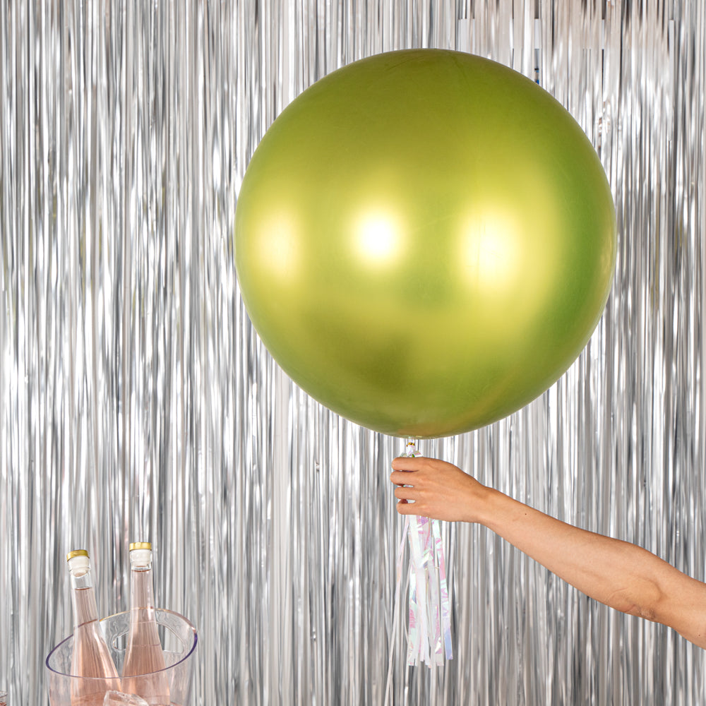Balloonify Metallic Eco Green Latex Balloon - 36" - 10 count box