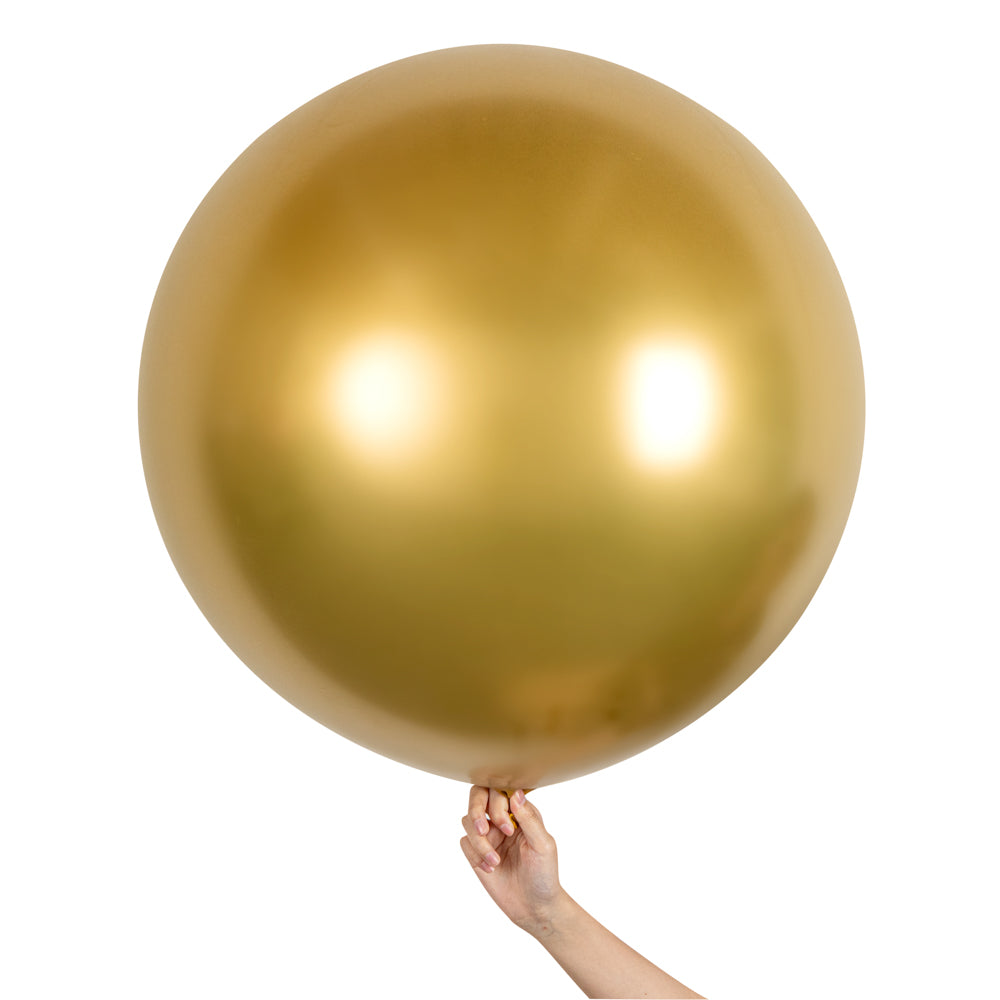 Balloonify Metallic Gold Latex Balloon - 36" - 10 count box