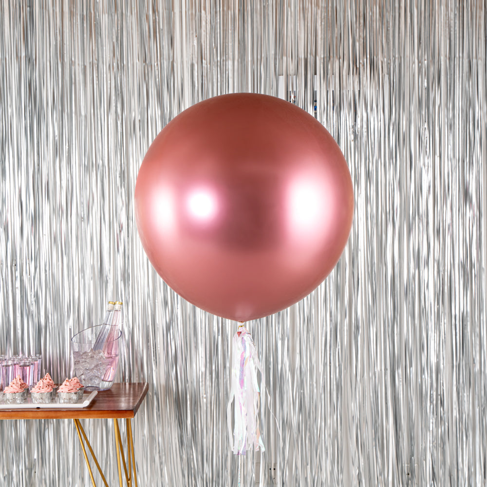Balloonify Metallic Pink Latex Balloon - 36" - 10 count box