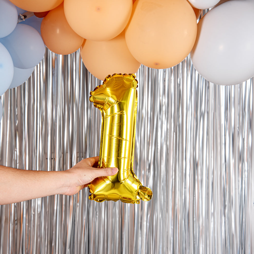 Balloonify Gold Mylar Number 1 Balloon - 16" - 1 count box