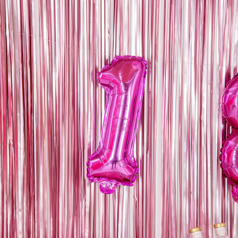 Balloonify Pink Mylar Number 1 Balloon - 16" - 1 count box