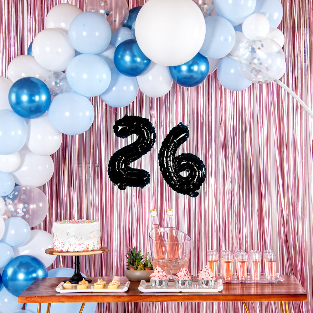 Balloonify Black Mylar Number 2 Balloon - 16" - 1 count box
