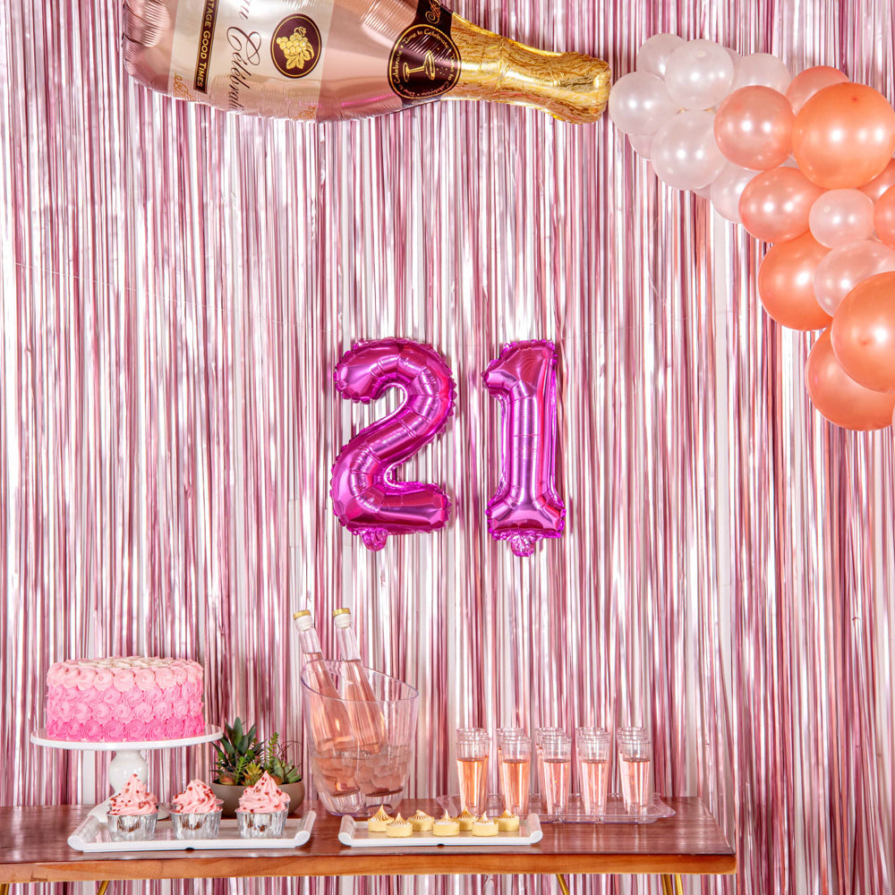 Balloonify Pink Mylar Number 2 Balloon - 16" - 1 count box