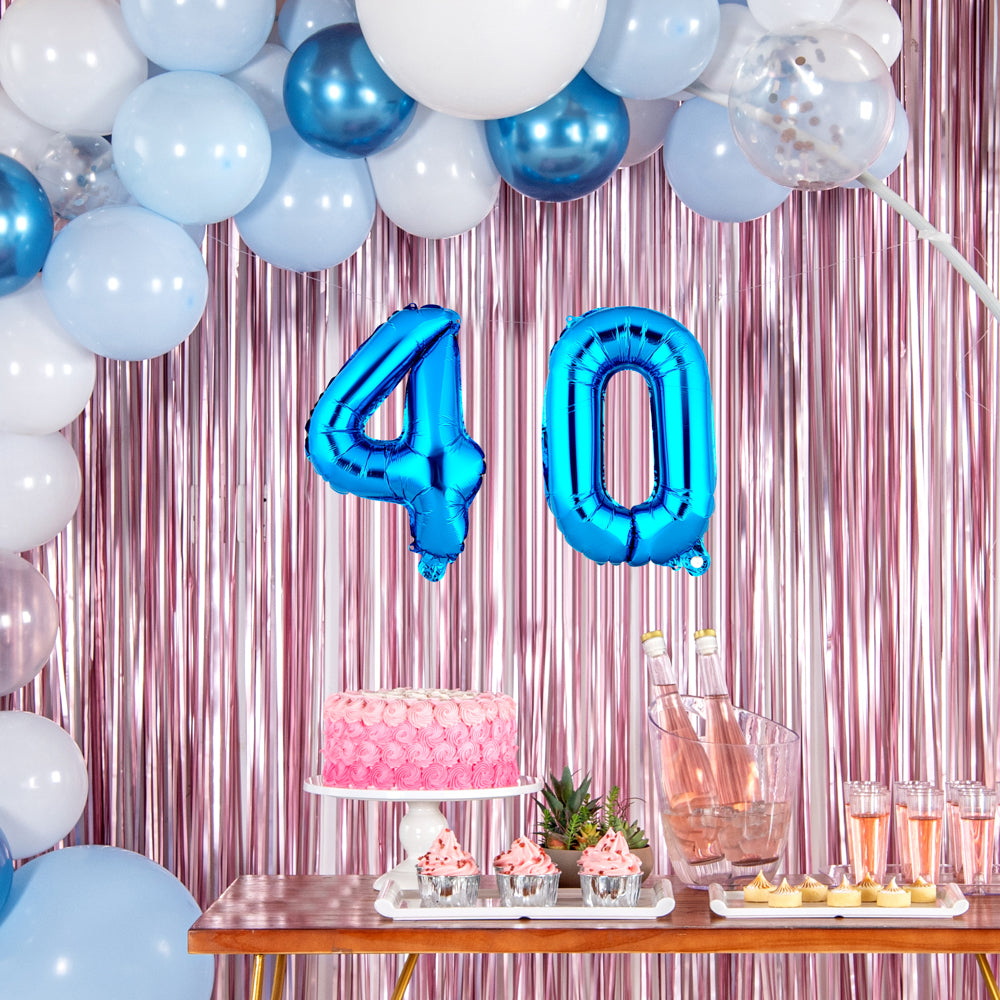 Balloonify Blue Mylar Number 4 Balloon - 16" - 1 count box