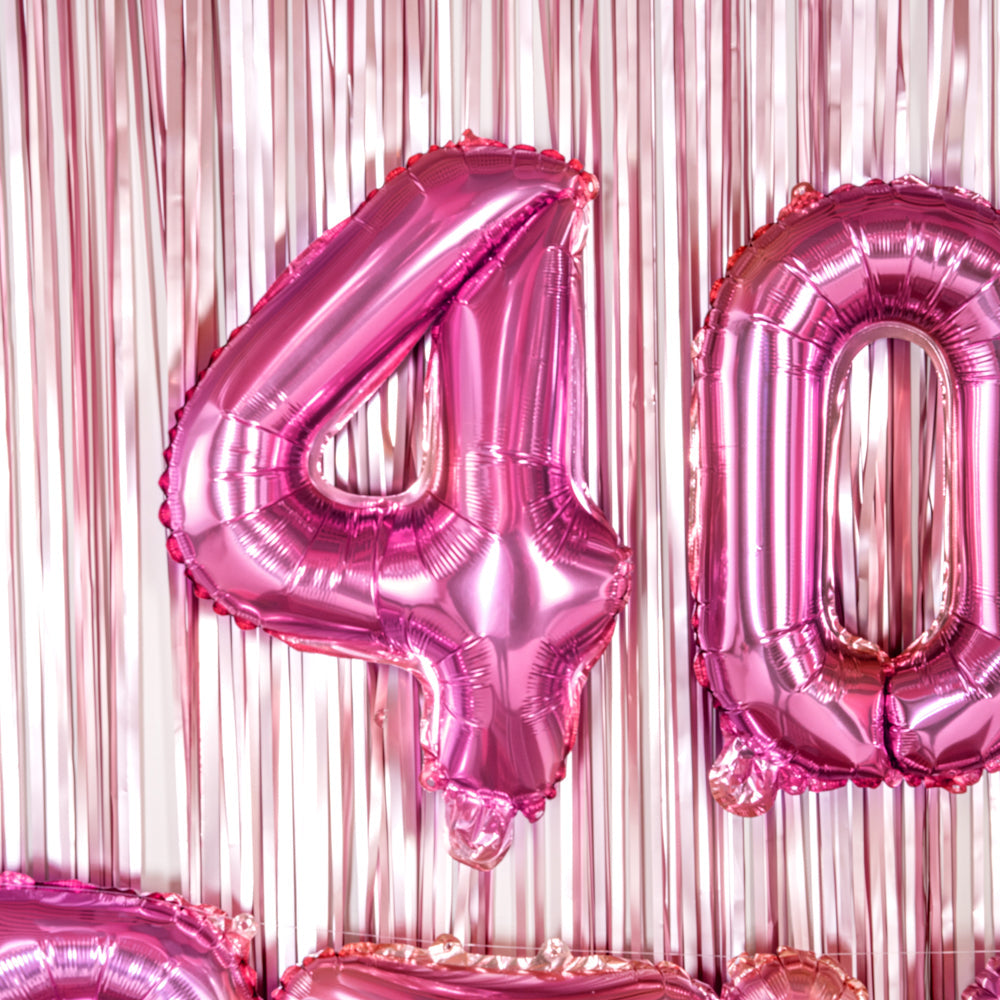 Balloonify Pink Mylar Number 4 Balloon - 16" - 1 count box