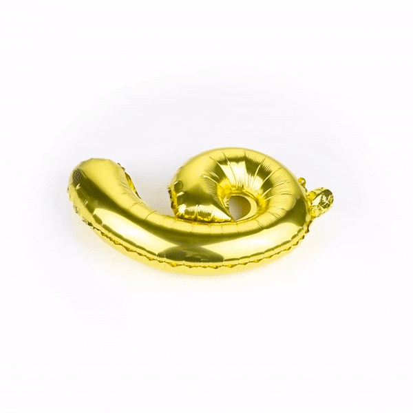 Balloonify Gold Mylar Number 6 Balloon - 16" - 1 count box