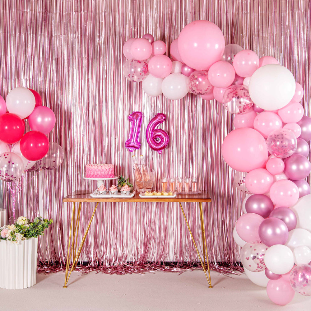 Balloonify Pink Mylar Number 6 Balloon - 16" - 1 count box
