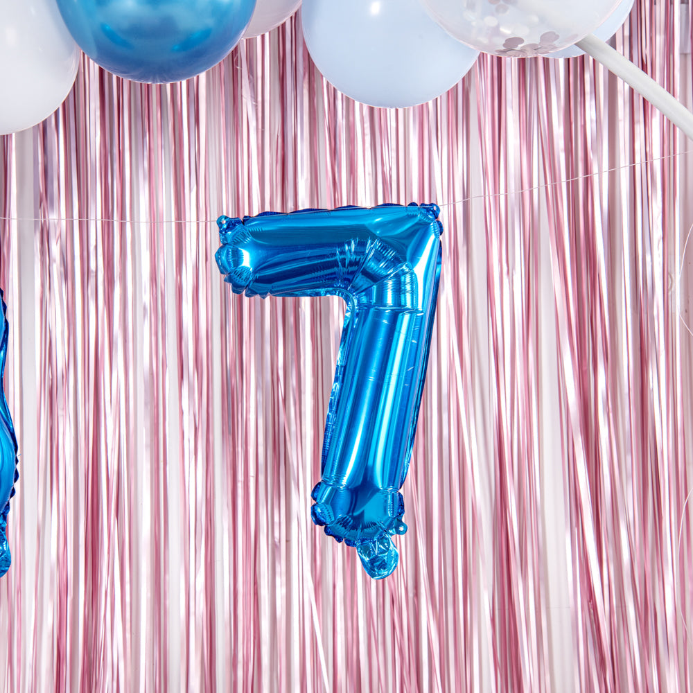 Balloonify Blue Mylar Number 7 Balloon - 16" - 1 count box