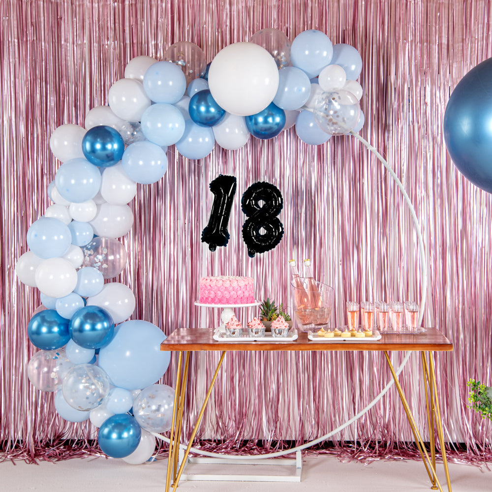 Balloonify Black Mylar Number 8 Balloon - 16" - 1 count box