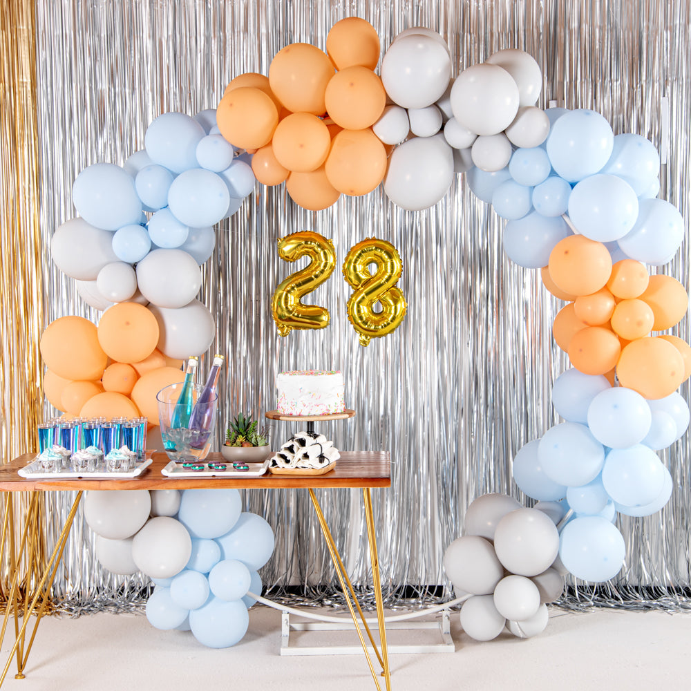 Balloonify Gold Mylar Number 8 Balloon - 16" - 1 count box