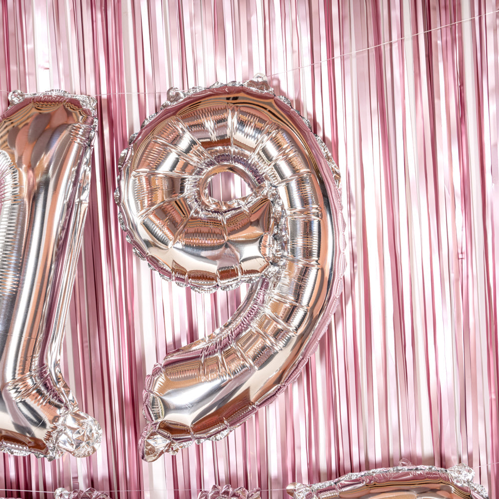 Balloonify Silver Mylar Number 9 Balloon - 16" - 1 count box
