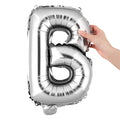 Balloonify Silver Mylar Letter B Balloon - 16" - 1 count box