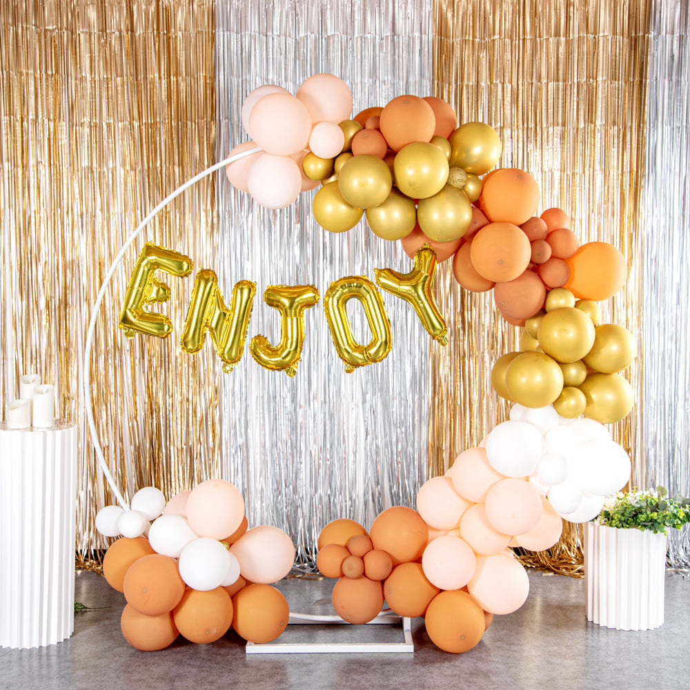Balloonify Gold Mylar Letter E Balloon - 16" - 1 count box