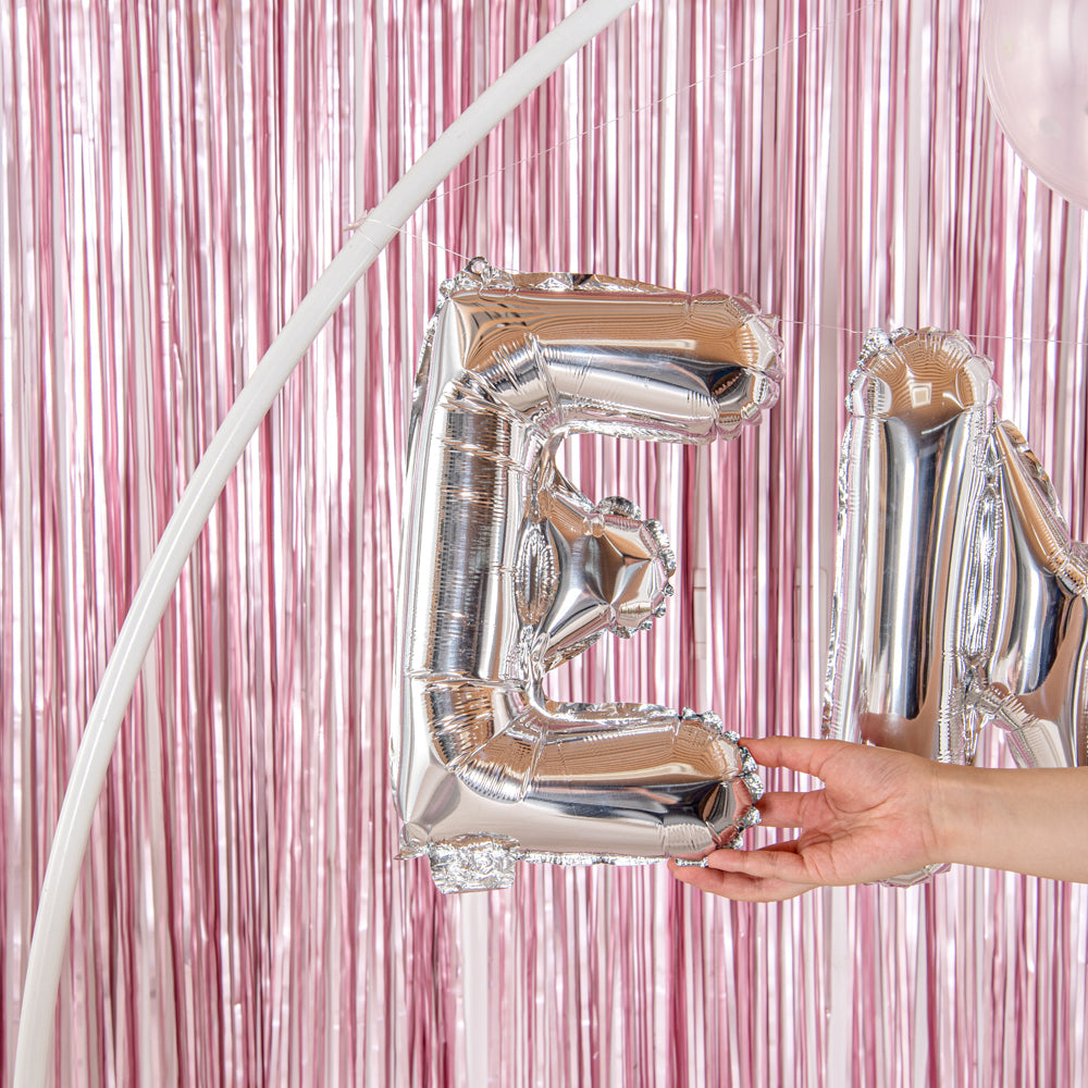 Balloonify Silver Mylar Letter E Balloon - 16" - 1 count box