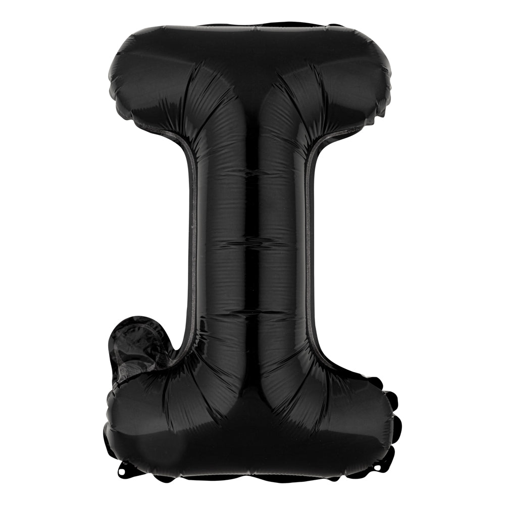 Balloonify Black Mylar Letter I Balloon - 16" - 1 count box
