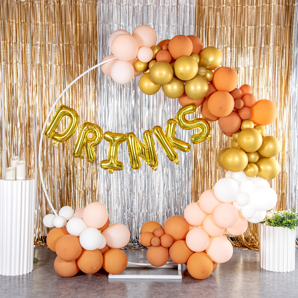 Balloonify Gold Mylar Letter K Balloon - 16" - 1 count box
