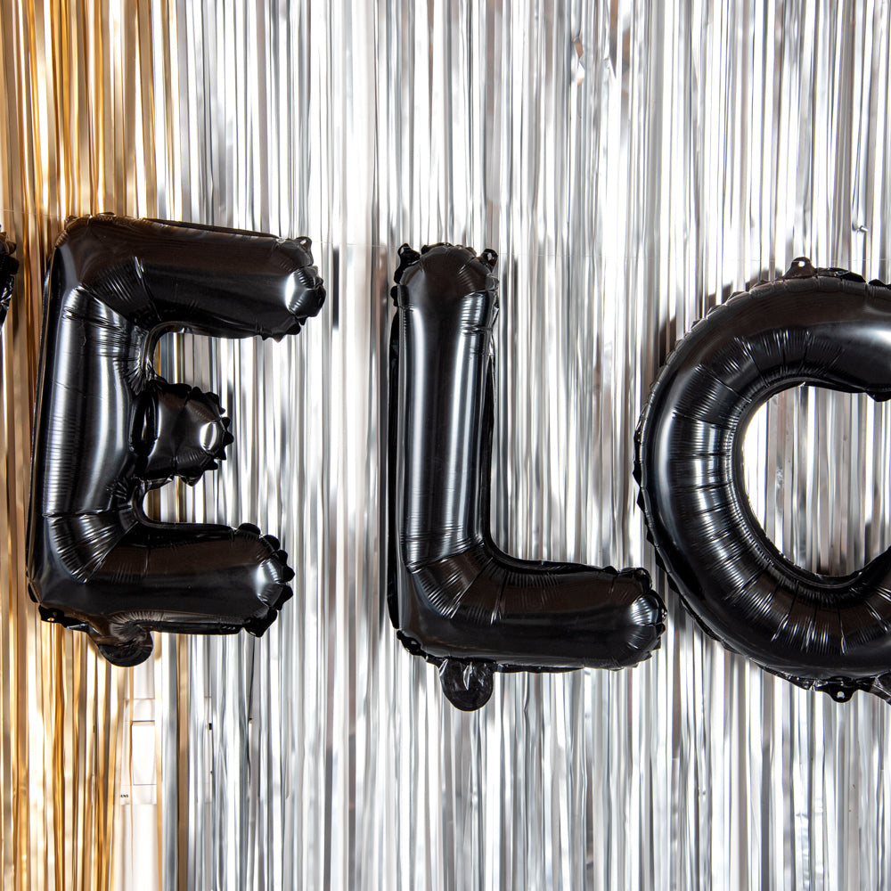 Balloonify Black Mylar Letter L Balloon - 16" - 1 count box