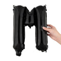 Balloonify Black Mylar Letter M Balloon - 16" - 1 count box